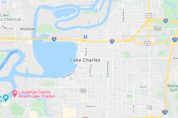 AAA Public Adjuster Lake Charles Louisiana - Lake Charles, la Map Image