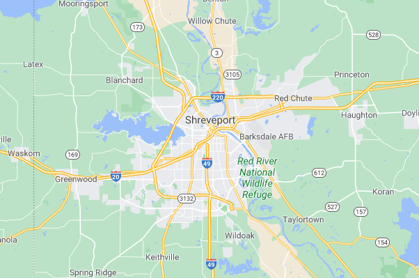 AAA Public Adjuster Shreveport  Louisiana - Shreveportla Map Image