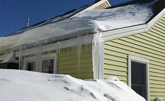 AAA Public Adjusters - Home with snow and ice damage